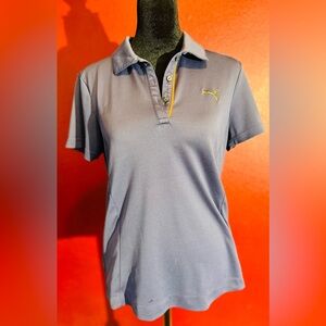Puma Dry Cell Blue And Orange Women’s Golf Polo, Size L